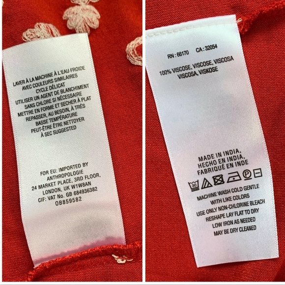 Akemi + Kin Anthropologie Size S Sleeves Top Red - Picture 5 of 8